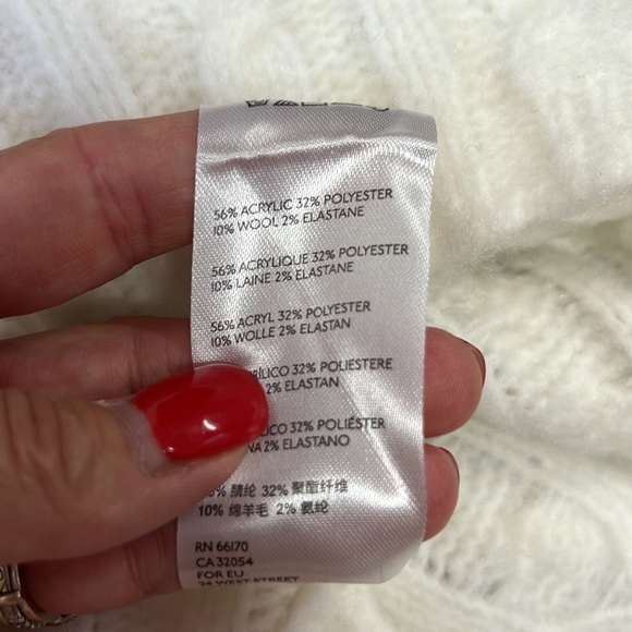 FREE PEOPLE Sunkeeper Cable Knit Cami Crop Top M - Picture 5 of 5